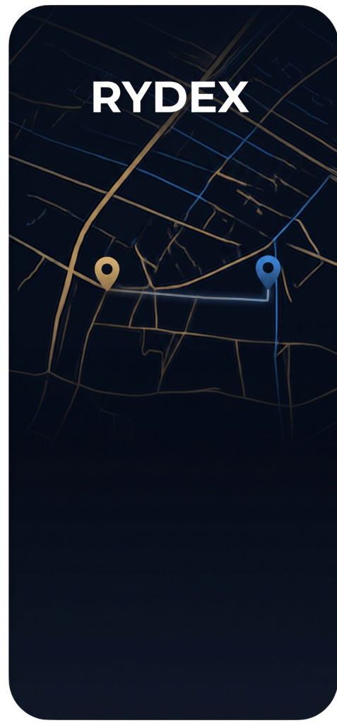 Rider Live Map Tracking showing both Rider & Driver Pins